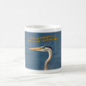 Graureiher "schlechter Tag " Kaffeetasse (Mittel)