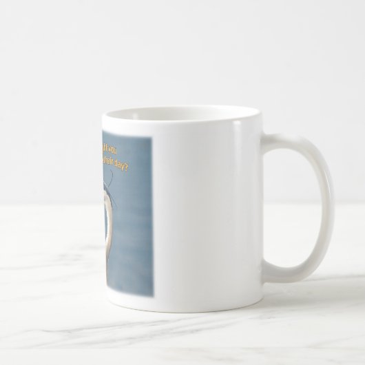 Graureiher "schlechter Tag " Kaffeetasse (Rechts)