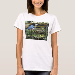 Graureiher, Ton des Flügel-Studios T-Shirt