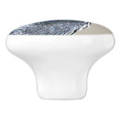 Graureiher-Vogel-Tier-Tier-Griff Keramikknauf (Seitenansicht)