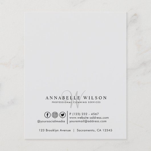 Graureinigung Flyer (Hinten)