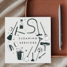 Graureinigung Quadratische Visitenkarte