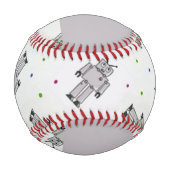 Graurobotermuster Baseball (Rückseite)