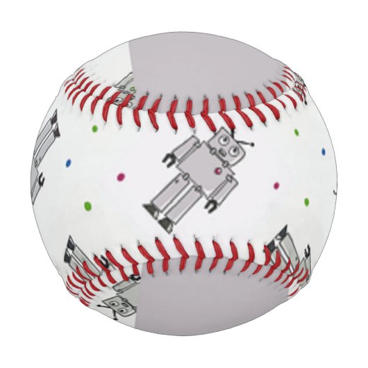 Graurobotermuster Baseball (Rückseite)