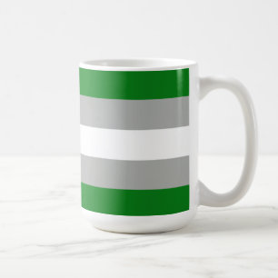 Grauromantische Pride-Flagge Kaffeetasse
