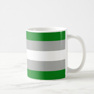 Grauromantische Pride-Flagge Kaffeetasse
