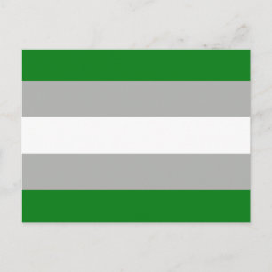 Grauromantische Pride-Flagge Postkarte