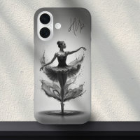 Graurosa Ballerina Splash Custom Initials Ballett