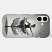 Graurosa Ballerina Splash Custom Initials Ballett Case-Mate iPhone Hülle (Rückseite (Horizontal))