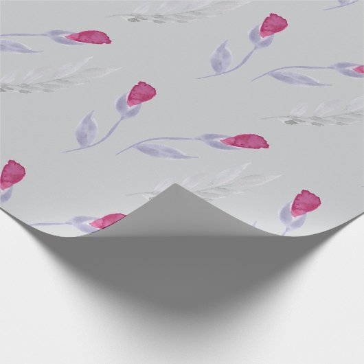 Graurosa Blume Geschenkpapier (Ecke)