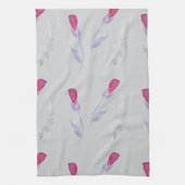 Graurosa Blume Geschirrtuch (Vertikal)