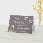 Graurosa Blume Großtochter Happy Mother Karte (Gelbe Blume)