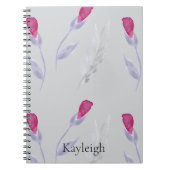 Graurosa Blume Notizblock (Vorderseite)