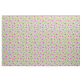 Graurosa Blüte unter grünem Hintergrund Stoff (Fat Quarter (45,7 x 55,9 cm))