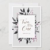 Graurosa Blütenblume Moderne Bilderbibel Verse Hoc Save The Date (Rückseite)