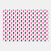 Graurosa geometrische Streifen Geschenkpapier Set (Vorderseite 2)