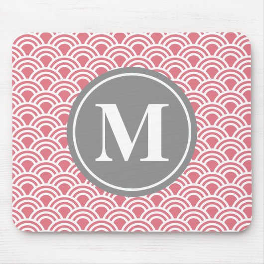 Graurosa Modernes Zirkelmuster Mousepad (Vorne)