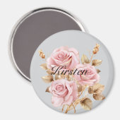 Graurosa Rose Magnet (Vorderseite/Rückseite)