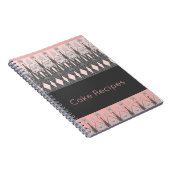 Graurosa und hellrosa Künstlerisch Notizblock (Rechte Seite)