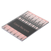 Graurosa und hellrosa Künstlerisch Notizblock (Linke Seite)