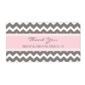 Graurosa Zickzack Hochzeitsmarken (Vorne)