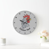 Grauroster-Kopf Große Wanduhr (Zuhause)