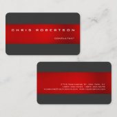 Graurote, attraktive, charmante Visitenkarte (Vorne/Hinten)