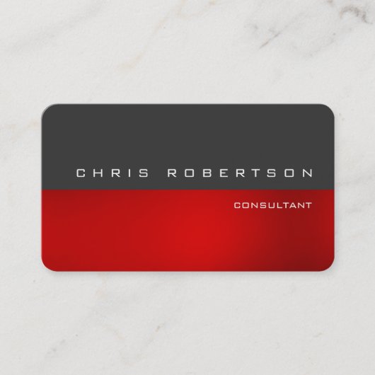 Graurote, attraktive, charmante Visitenkarte (Vorderseite)