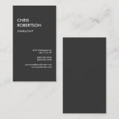 Graurote, attraktive, charmante Visitenkarte (Vorne/Hinten)