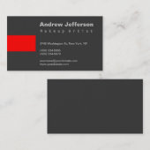 Graurote Beruflich Makeup Artist Business Card Visitenkarte (Vorne/Hinten)