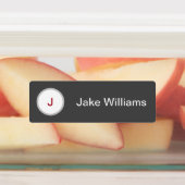 Graurote Namensschilder mit anfänglich wasserdicht Etiketten (Befestigt)