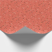 Graurote Terrazzo-Textur nahtlose Muster Geschenkpapier (Ecke)