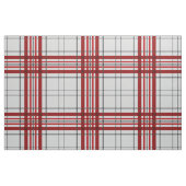 Graurotes Kariertes Muster Stoff (Fat Quarter (45,7 x 55,9 cm))