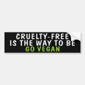 Grausam frei ist der Weg, um Veganer Aktivismus zu Autoaufkleber (Vorne)