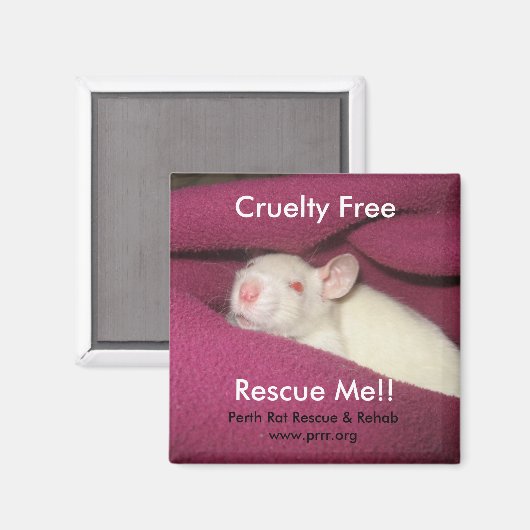 grausam frei magnet (Vorderseite/Rückseite)