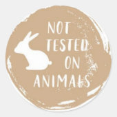 grausam runder aufkleber (Vorderseite)