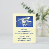 Grausame Forelle Postkarte (Stehend Vorderseite)