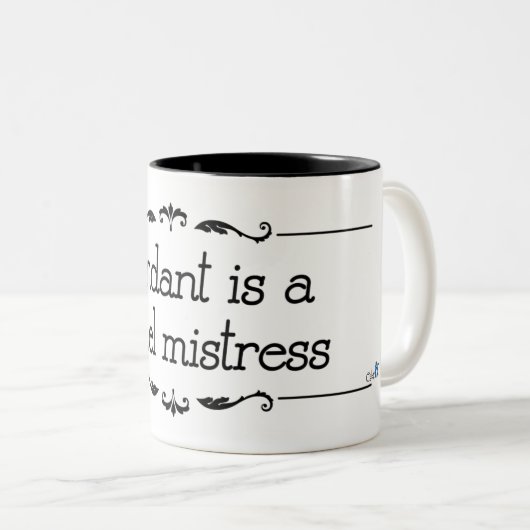 "Grausame Geliebte-" Tasse (VorderseiteRechts)