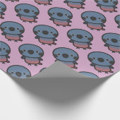 Grausame Papagei Geschenkpapier (Ecke)