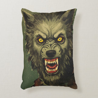 Grausame Werwolf-Horror-Illustration Dekokissen
