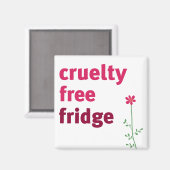 Grausamer freier Kühlschrank - Blume Magnet (Vorderseite/Rückseite)