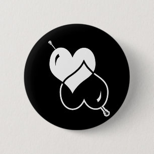 Grausamer LIEBE Knopf Button