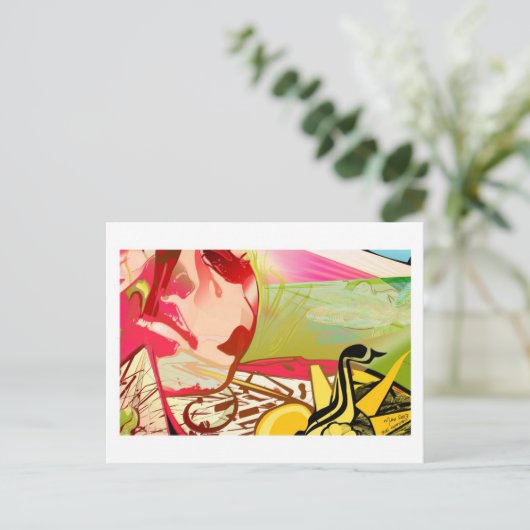 Grausames Experiment Postkarte (Stehend Vorderseite)