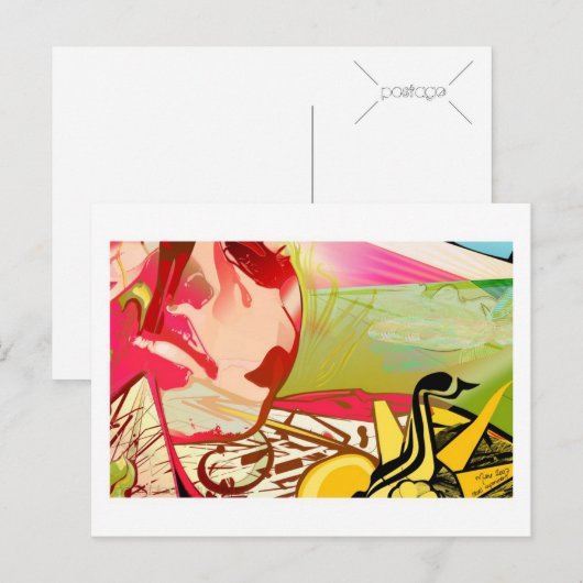 Grausames Experiment Postkarte (Vorne/Hinten)