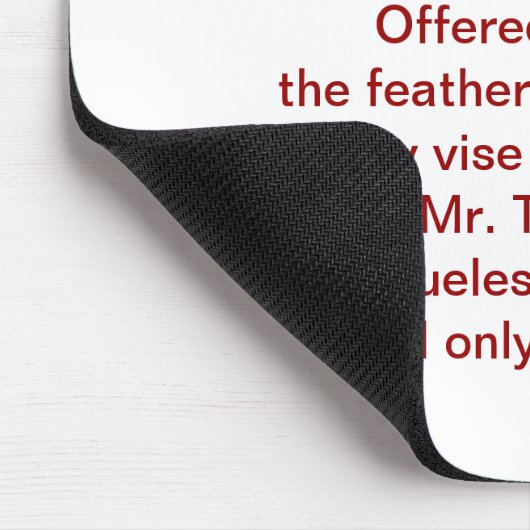 Grausames Trout-Gemälde und Gedichte Maus Pad Mousepad (Ecke)