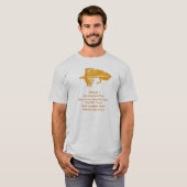Grausames Trout Shirt mit goldenem Matuka-Streamer (Vorne ganz)