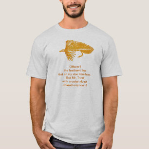 Grausames Trout Shirt mit goldenem Matuka-Streamer