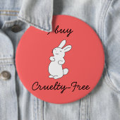 "Grausamkeit-Freier" Knopf Button (Beispiel)