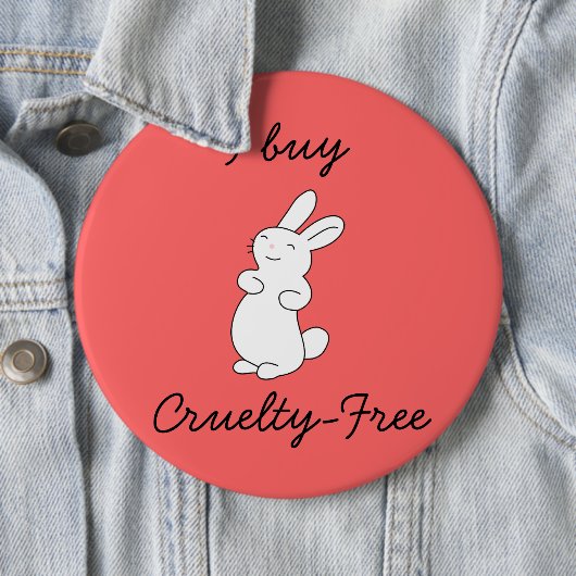 "Grausamkeit-Freier" Knopf Button (Beispiel)