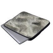 Grausand Laptopschutzhülle (Vorne Knopf)